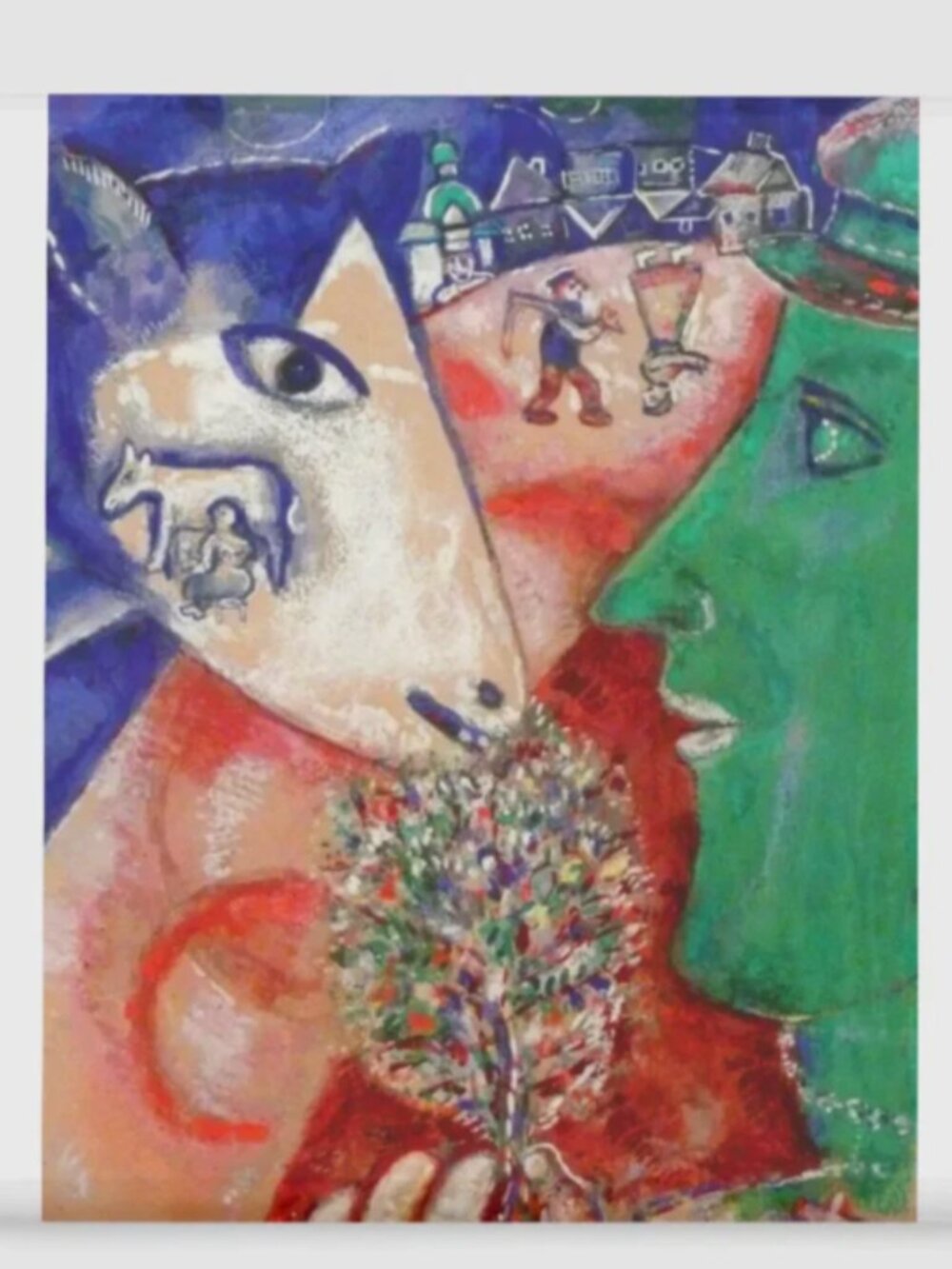 Magnet - Chagall, I and the Village Painting - Mini Masterpiece - Picture 2 of 2